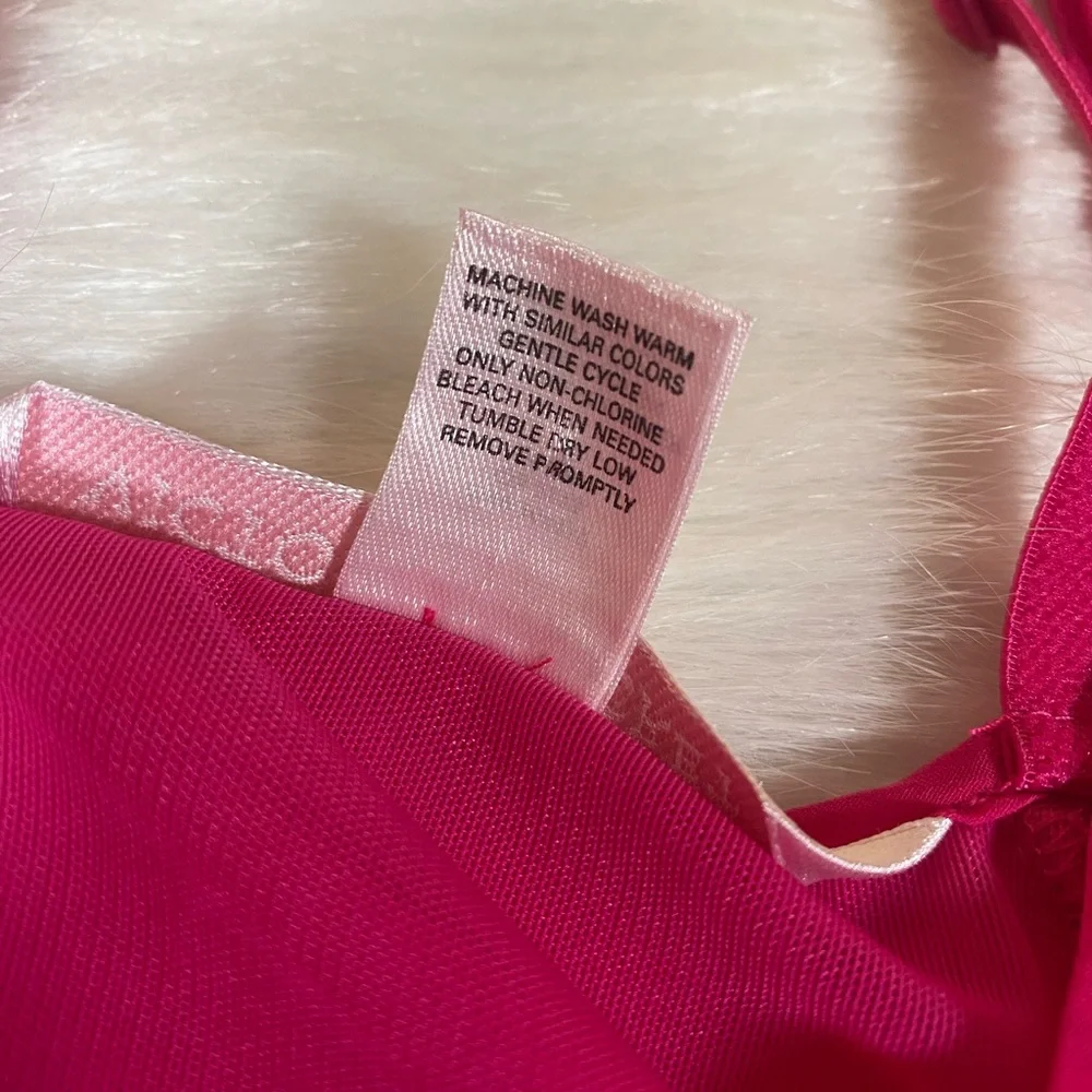 Victoria’s Secret Babydoll Chemise Hot Pink sz M Lingerie Sheer Sexy VS